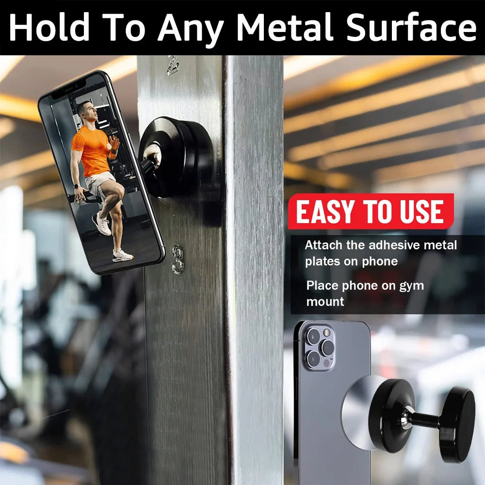 MAGNETIC HANDS FREE GYM PHONE MOUNT